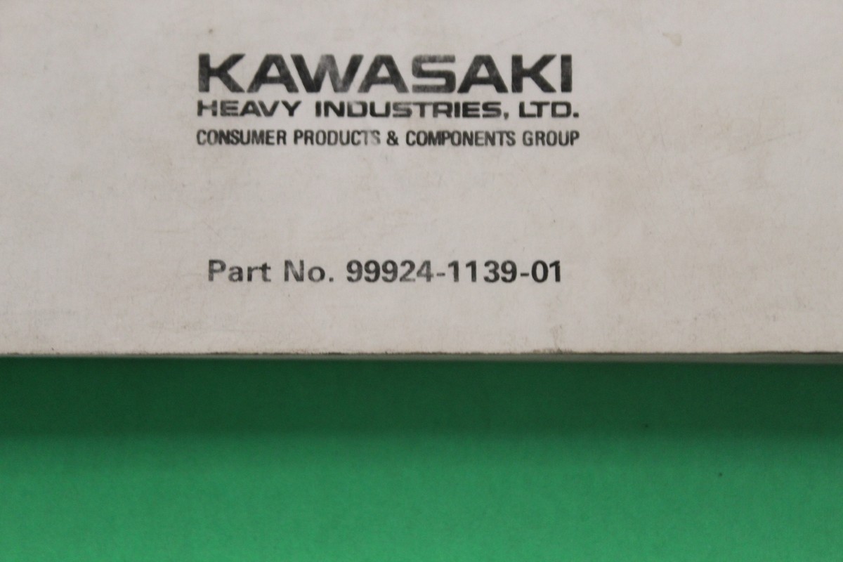 NOS OEM 1991 ZX750-J1 / ZX750K1 NINJA 750 Service Manual