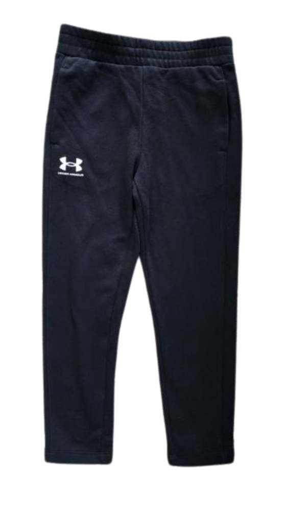 NWT Under Armour Girls Terry Athletic Pull-On Pants Black Size 5 Preschool