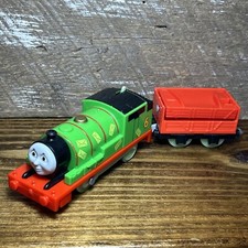Thomas  Friends Trackmaster Motorized Percy Mail Engine 2013 GLOWS IN DARK