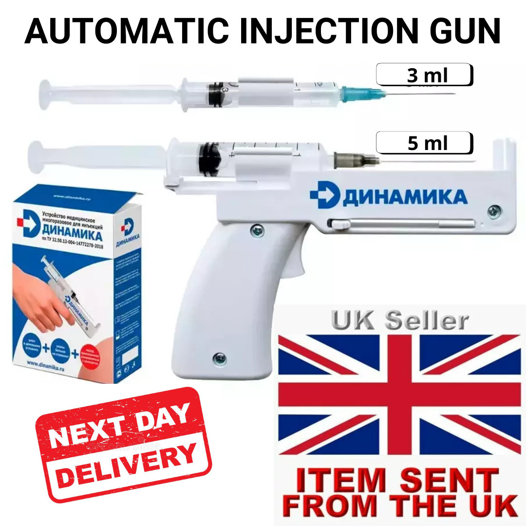 Pistola de Inyección Automática, Pistola de Jeringa para Inyecciones Autoadministradas 3ml, 5ml