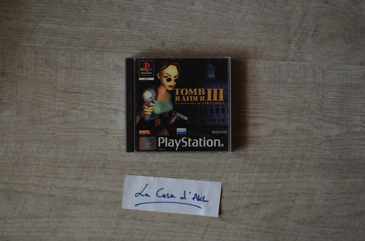 Jeu Tomb Raider 3 Pour PlayStation 1 - Version Française - En Très Bon état Avec Boîte