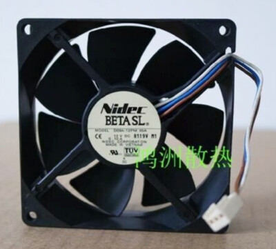 Ventilateur De Refroidissement Nidec D09A-12PM Compatible - 90x90x25 Mm, 12V, 3 Fils - Pour PC, Boîtiers, Refroidissement