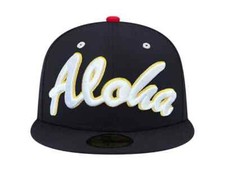 Fitted Hawaii NAVY ALOHA DS 7 1/2 SOLD OUT ONLINE OLYMPICS
