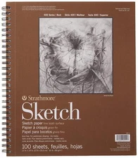 Strathmore 400 Series 11x14 Sketch Paper Pad 100 Sheets Heavyweight Fine Tooth