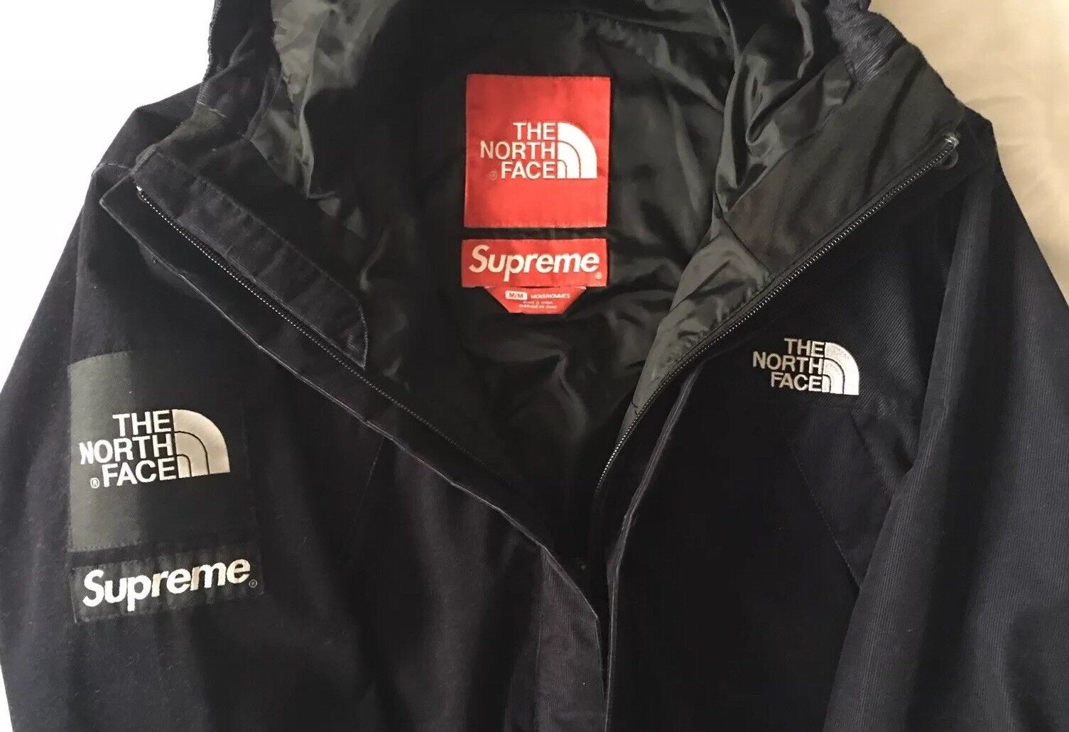 SUPREME x THE NORTH FACE 12AW Mountain Shell Jacket corduroy Jacket NAVY M