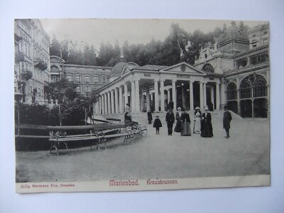 AK , Marienbad , Kreuzbrunnen ,1906