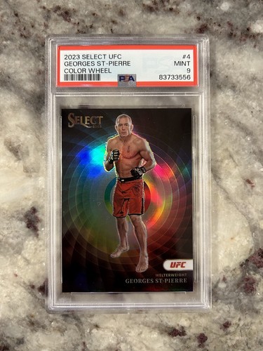 Georges St Pierre #4 2023 Panini Select UFC Color Wheel card
