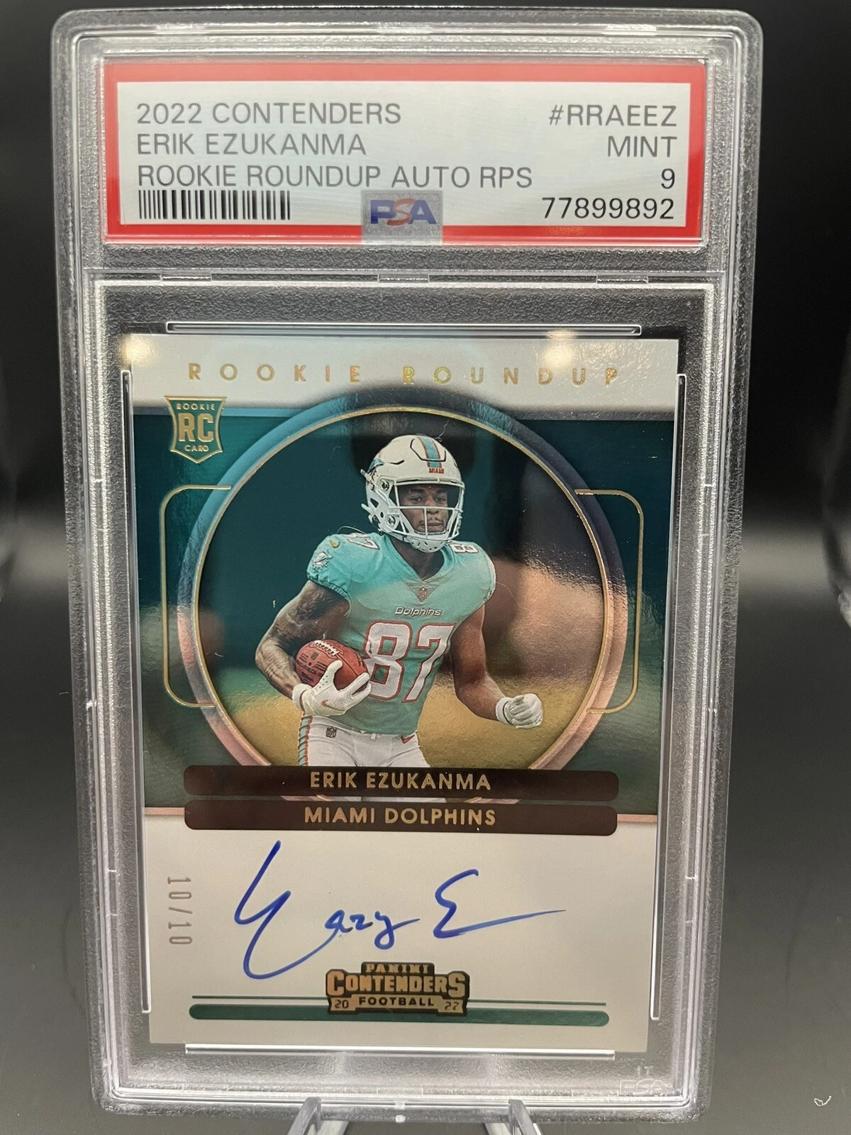 Erik Ezukanma Panini Contenders Rookie Roundup Autograph Rps #RRAEEZ Base