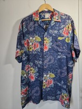 Hawaiian Shirt by Islander sz XLARGE Short Sleeve Button Up Multi colored Floral