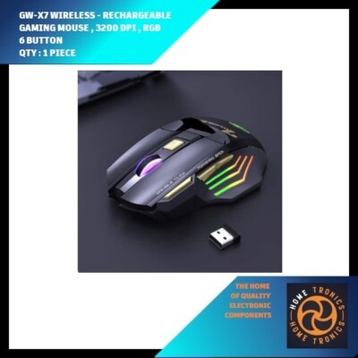 GW-X7 WIRELESS GAMING MOUSE, 6 BUTTON, RGB 3200 DPI