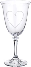 Jozefina Atelier S03-466 Crystalite Bohemia 12 oz. Crystal Wine Glasses"Sparkly"