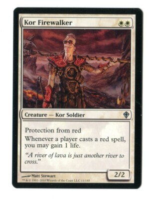 MTG Kor Firewalker Worldwake WWK Uncommon Sideboard Red Hate Bear Unplayed