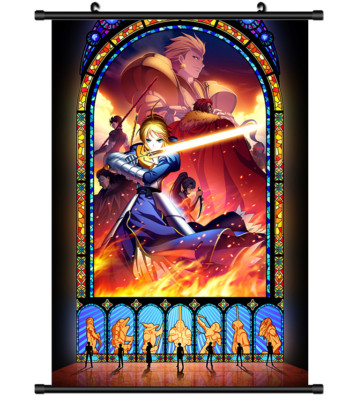 4079 Anime Fate Zero Stay Night Saber wall Poster Scroll | eBay