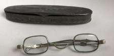 Antique Eyeglasses W/ Tin Case Spectacles