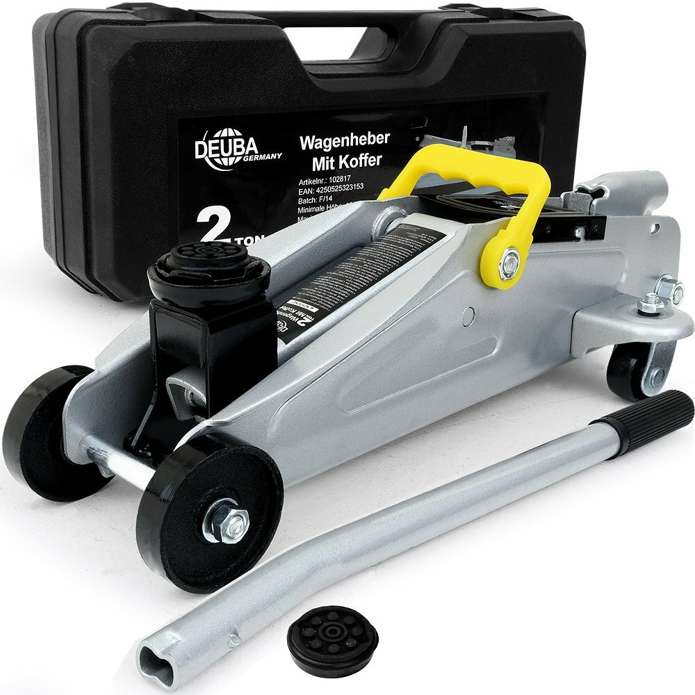 CRIC IDRAULICO SOLLEVATORE MARTINETTO ALTA QUALITA' 2 TONNELLATE CON VALIGETTA