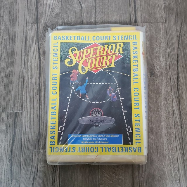 superior court basketball court stencil