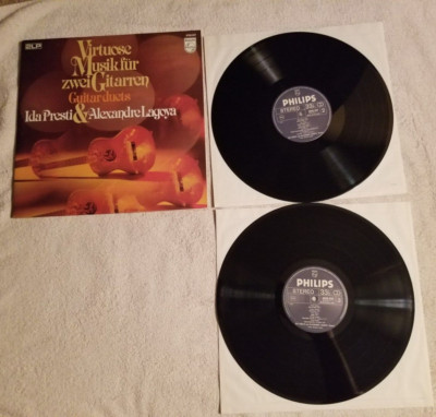 Virtuose Musik fur zwei Gitarren Guitar Duets Ida Presto Alexandre Lagoya 2 LP