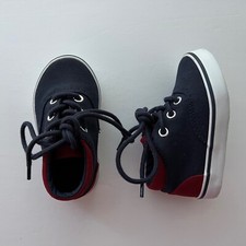 NWOT JANIE AND JACK Navy/Maroon High Top Sneakers Shoes Size 5 Toddler