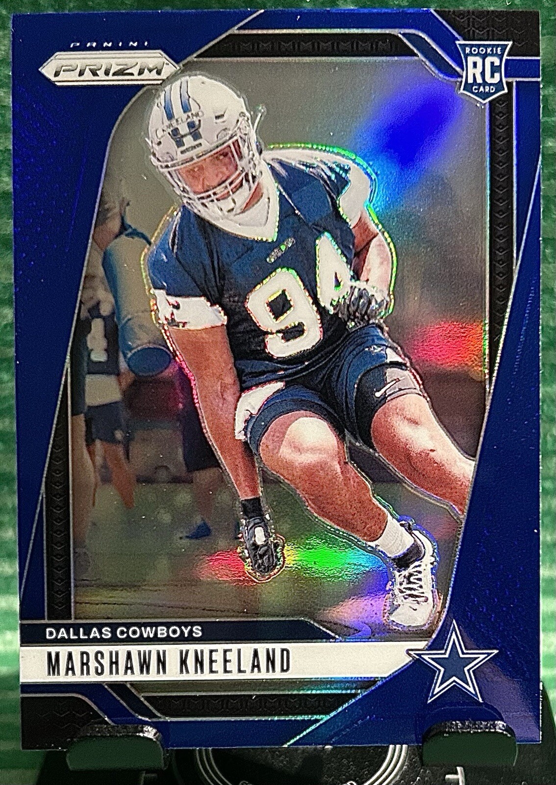 2024 Prizm Football Marshawn Kneeland Rookie Retail Blue SSP #373