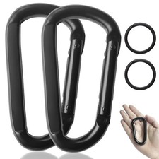 Carabiner Caribeener Clips, 3" Heavy Duty Carabiner for Hammocks, Camping Acc...