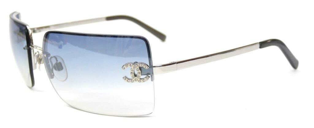 Rimless CHANEL Gradient Sunglasses with Coco Mark 62 15-120