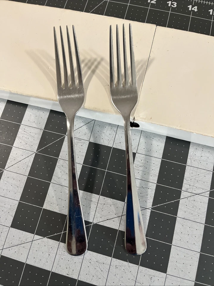 Horquillas de cena Gorham Colonial Tipt (2) reemplazos de cubiertos de acero inoxidable Foto 3 de 4