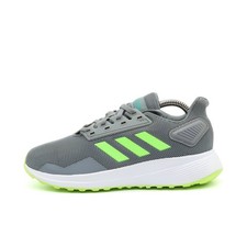 adidas Damen EG7897 Schuh grau/neon grü Mesh Low-Top Cloudfoam Laufschuh EU 37⅓