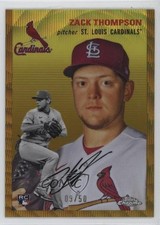 2023 Chrome Platinum Anniversary Gold Wave Refractor 9/50 Zack Thompson #75 0p0