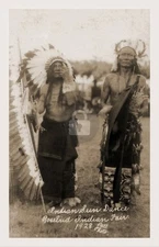 Rosebud SD Lakota Sioux Indians Reservation Sun Dancers RPPC Photo Postcard COPY