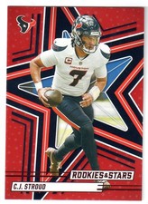 2025 Panini Rookies & Stars #77 C.J. STROUD 'RED PARALLEL' CARD! TEXANS