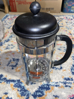 Bodum Caffettiera The Original 8-Cup French Press - Black/Chrome