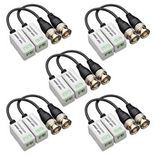 10 PCS Passive Video Balun Connector HD Mini CCTV BNC Transceiver For 720P/1080P