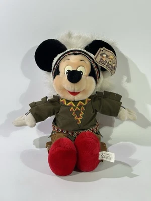 Disney Mickey Maus Indiana Häuptling Plüschtier Länder-Kollektion Euro Disney - Bild 1 von 4