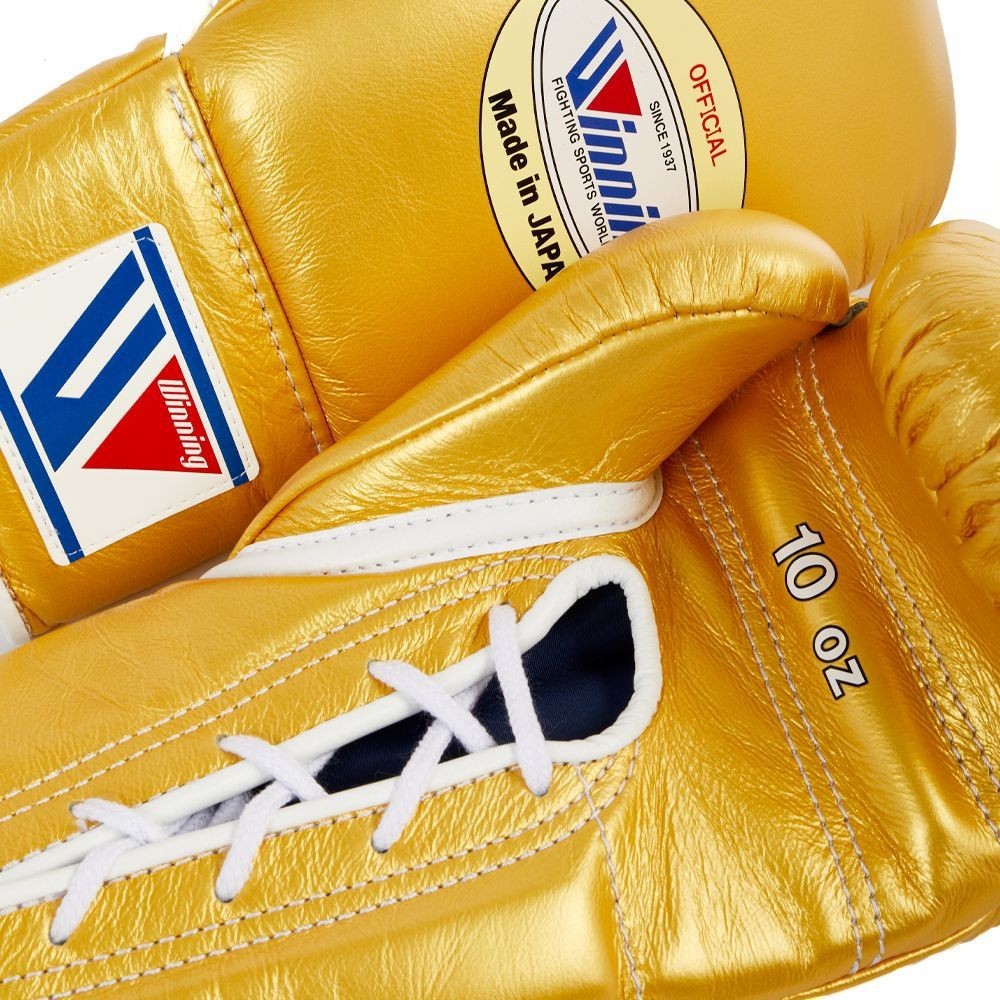 Winning Boxing Gloves 8oz- 16oz Gold Limited Edition Made in