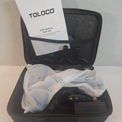 Toloco Massage Gun Deep Tissue Back Massager for Athletes, 10 Massage Heads EM26