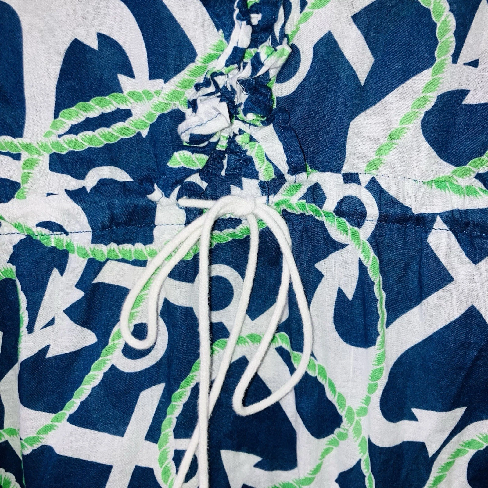 PALM ANGELS Mud Pie Anna Bell Anchors Aweigh tunica copricostume da bagno S marinaio nautico preppy