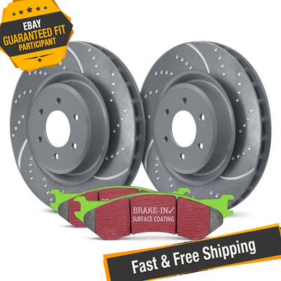 EBC Stage 3 Truck & SUV Dimpled & Slotted Rear Brake Kit for 14-16 Acura MDX