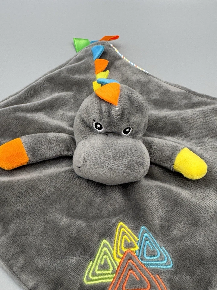 Stephan Baby серый дракон милый плюшевый Baby зубочистка погремушка безопасности одеяло - Изображение 2 из 4