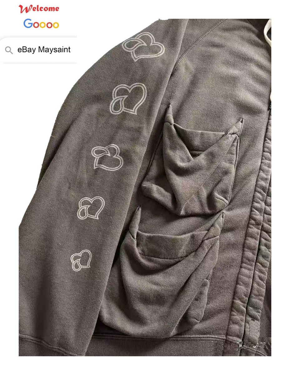 Self-made Takahiro Miyashita Number (N)ine Crying Heart Hoodie Zip