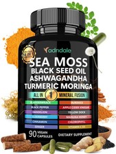 Adndale Sea Moss Capsules - Blend with 90 Count Pack of 1 