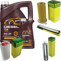 Mann Inspektionspaket Filterset 6L Mannol Diesel TDI 5W-30 FüR BMW E83 2.0D