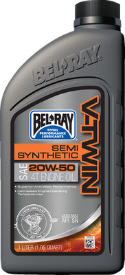 Bel-Ray V-Twin Semi-Synthetic 20W-50 4-Stroke Engine Oil 1L