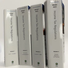 Wolters Kluwer Income Tax Regulations Winter 2025 List Price: $600