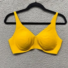 Knix Bra Womens L Yellow Your Revolution V Neck Wireless T Shirt Bra Comfort
