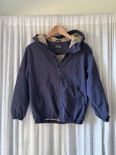 Zara Boys Blue And Ran Bomber Jacket Size 10
