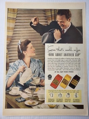 Eight O Clock Coffee-Gee Thats Swell Coffee-How About Another Cup-Print Ad 1940
