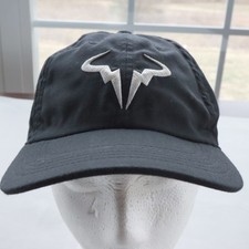 Nike Rafael Nadal Rafa Court Black Shell Strapback Hat Men's OS