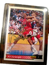 Bill Cartwright ud signed autographed card Chicago BULLS