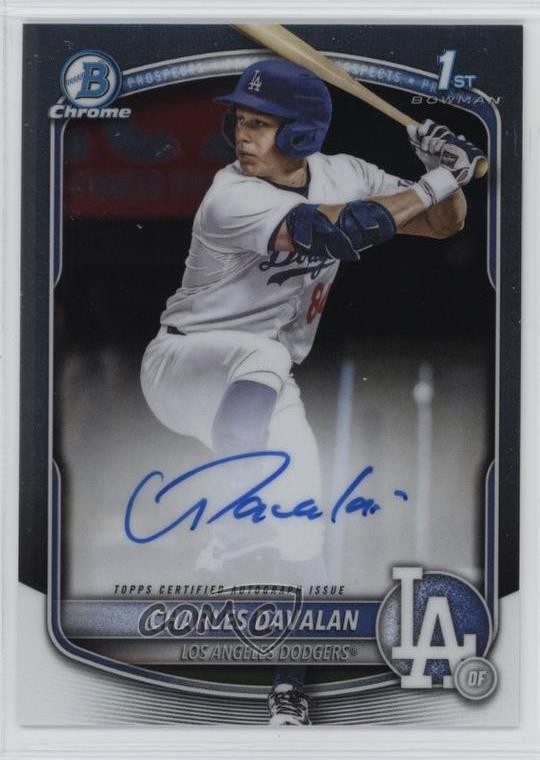 2025 Bowman Draft Chrome Prospect Charles Davalan #CPA-CD Auto 1ok2