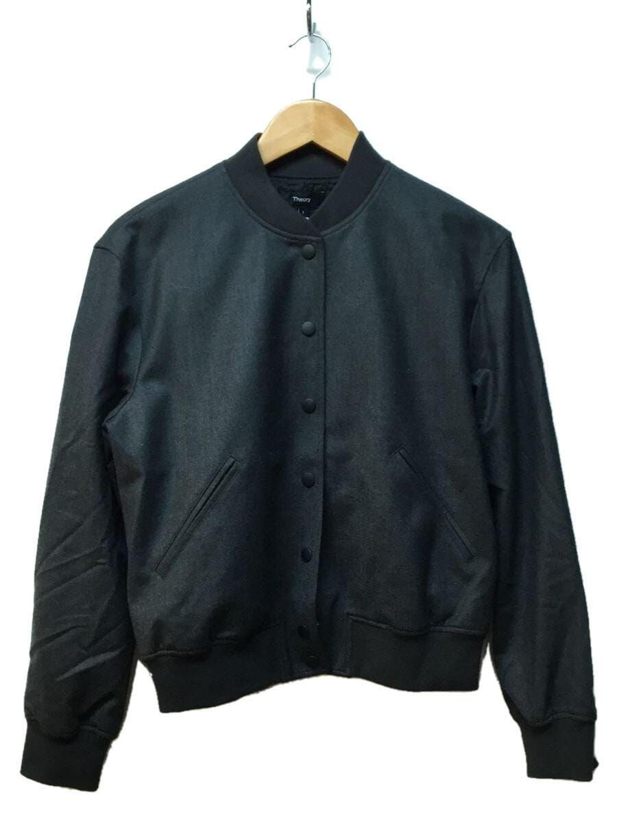 LINK THEORY JAPAN altra giacca elegante Sassonia Varsity S lana grigia usata